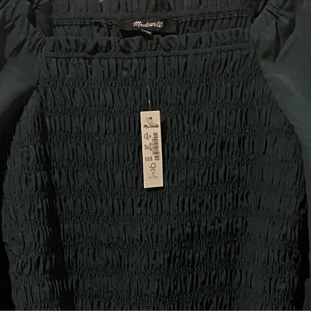 NWT Madewell Lucie Bubble Sleeve Smocked top - Picture 6 of 8